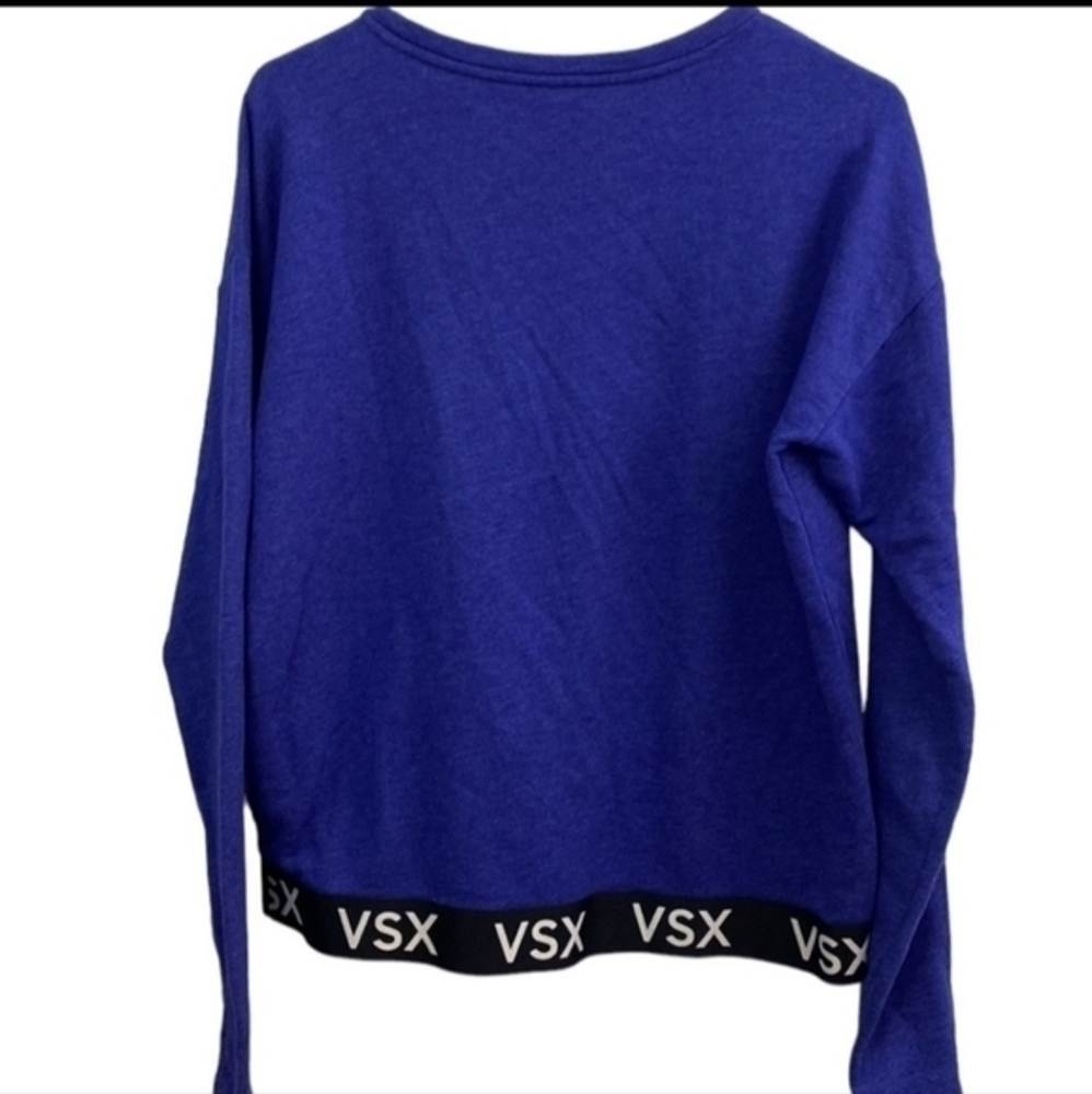 Victoria's Secret VSX Sport Fleece Sweater‎ Purple Medium Oversized